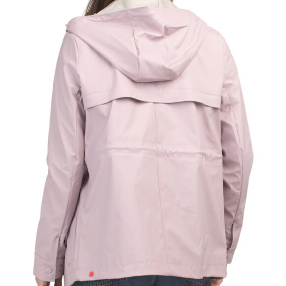 NEW HUNTER Acacia Rubberized Rain Jacket in Rose for women 1225 8m4 - Picture 2 of 5